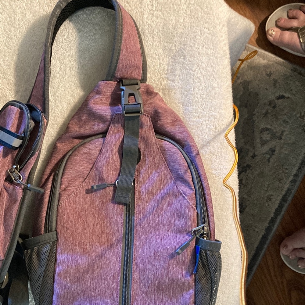 Stylish Pink Sling Backpack